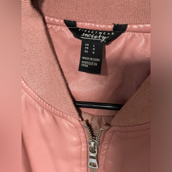 Streetwear Society Women’s Bomber Jacket - US Size L- peach pink - Picture 2 of 4
